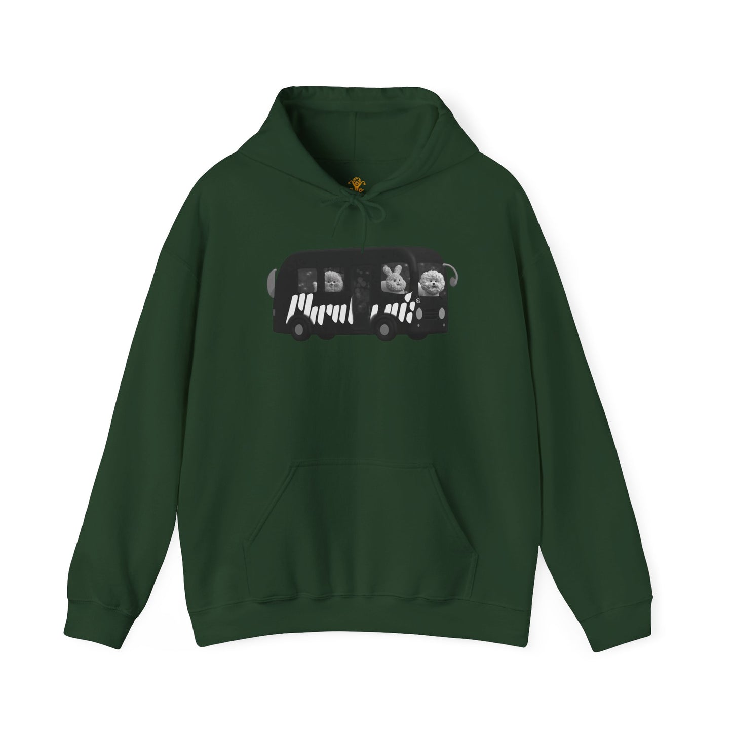 “Party Bus” Chic Bohemian Hooded Sweatshirt - All Fits