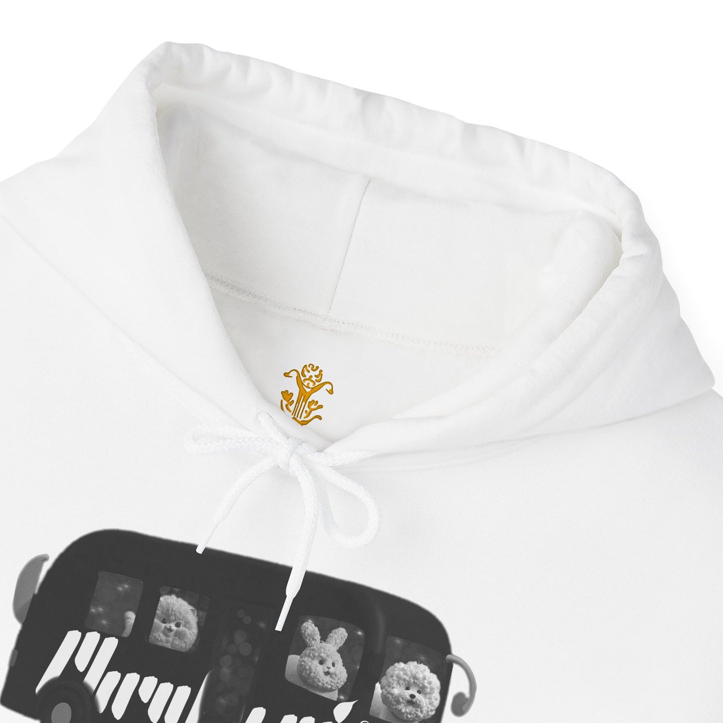 “Party Bus” Chic Bohemian Hooded Sweatshirt - All Fits