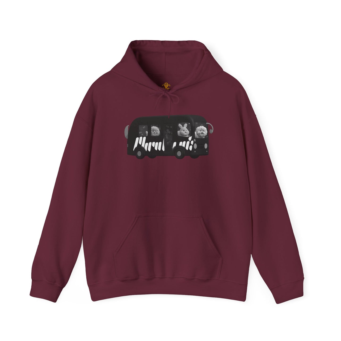 “Party Bus” Chic Bohemian Hooded Sweatshirt - All Fits