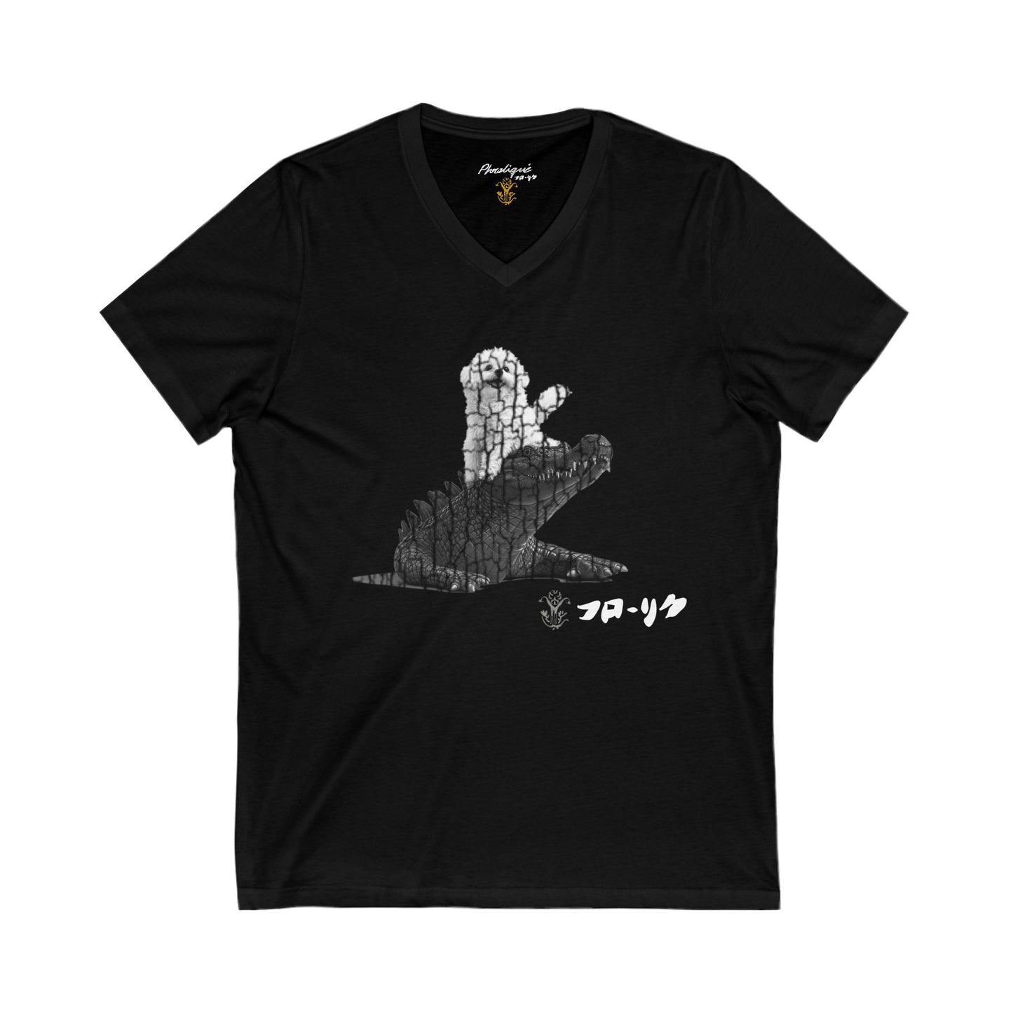 "Inu to Kurokodairu" Short Sleeve V-Neck - All Fits