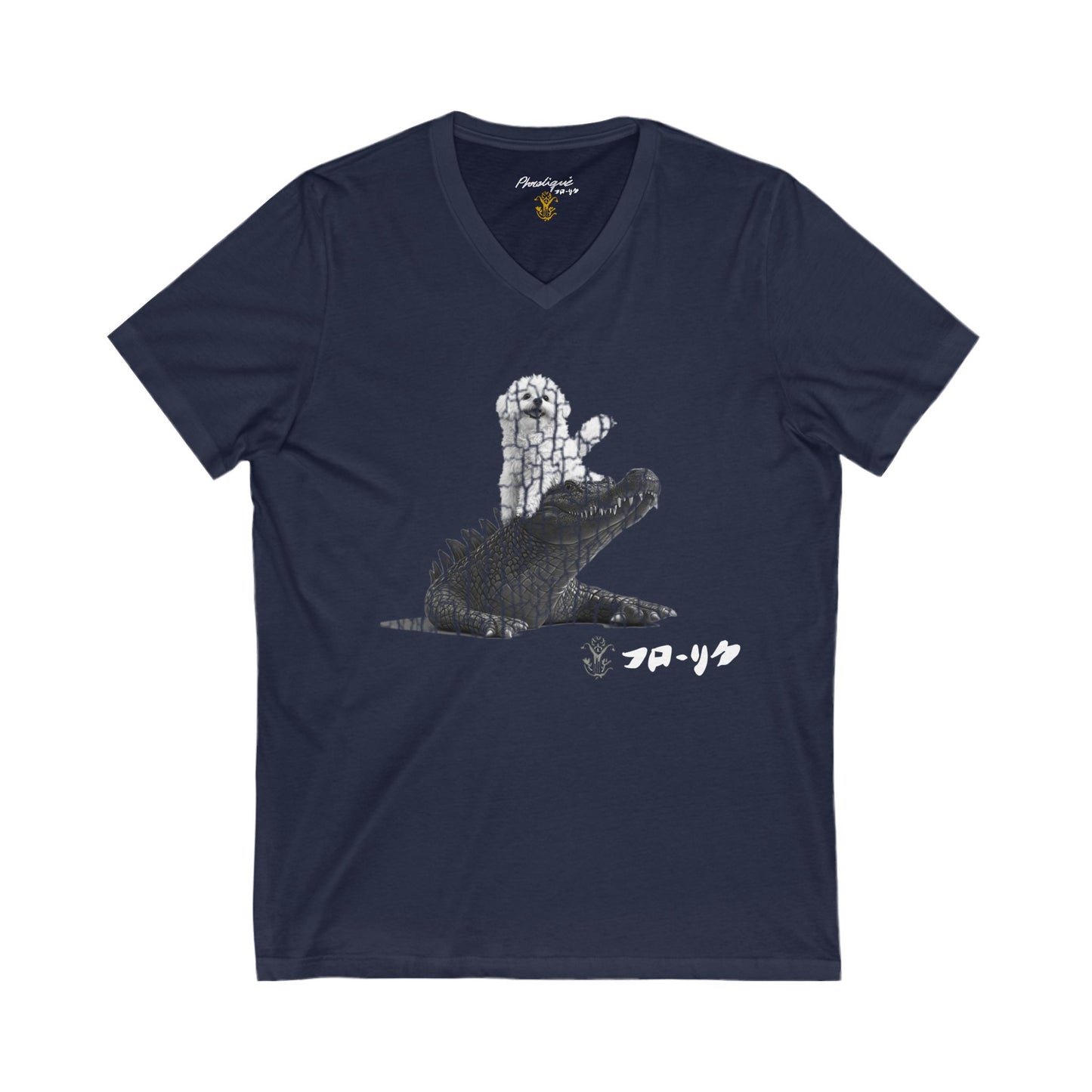 "Inu to Kurokodairu" Short Sleeve V-Neck - All Fits