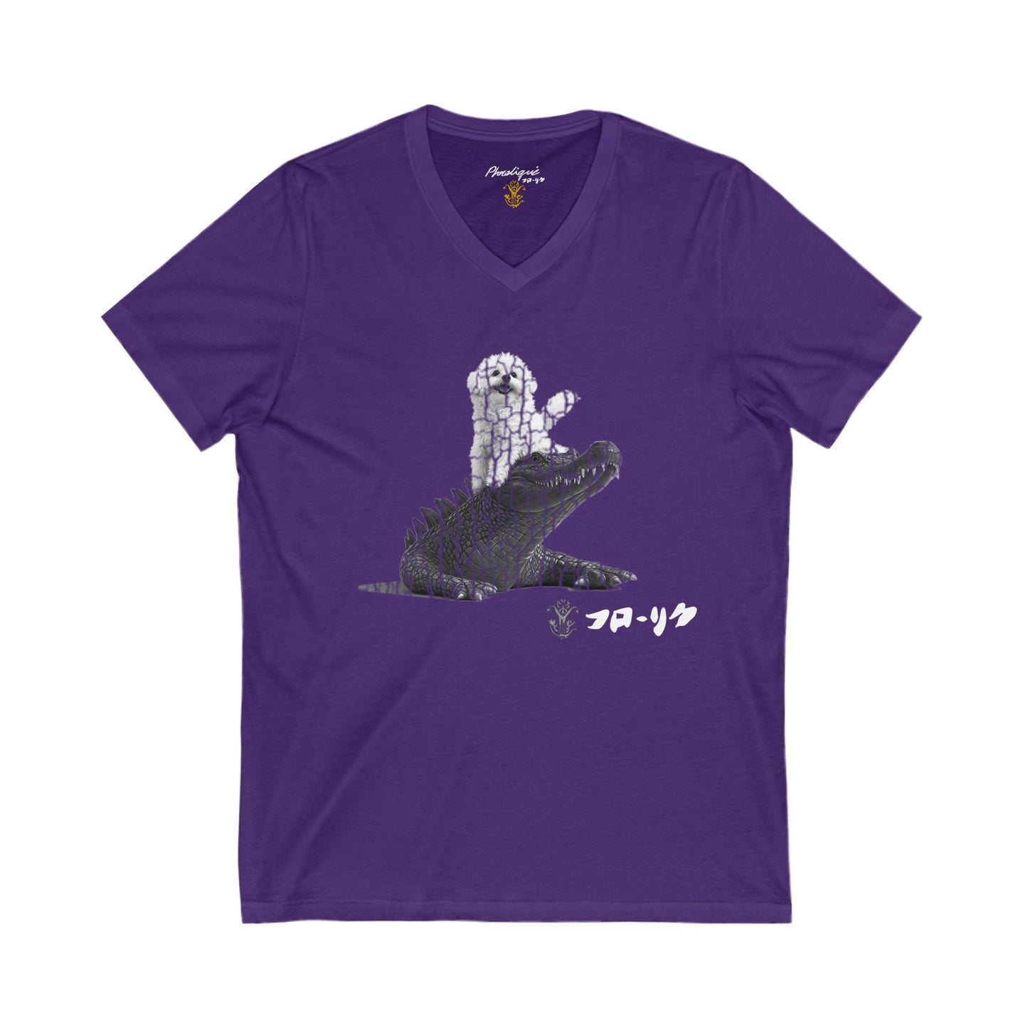 "Inu to Kurokodairu" Short Sleeve V-Neck - All Fits