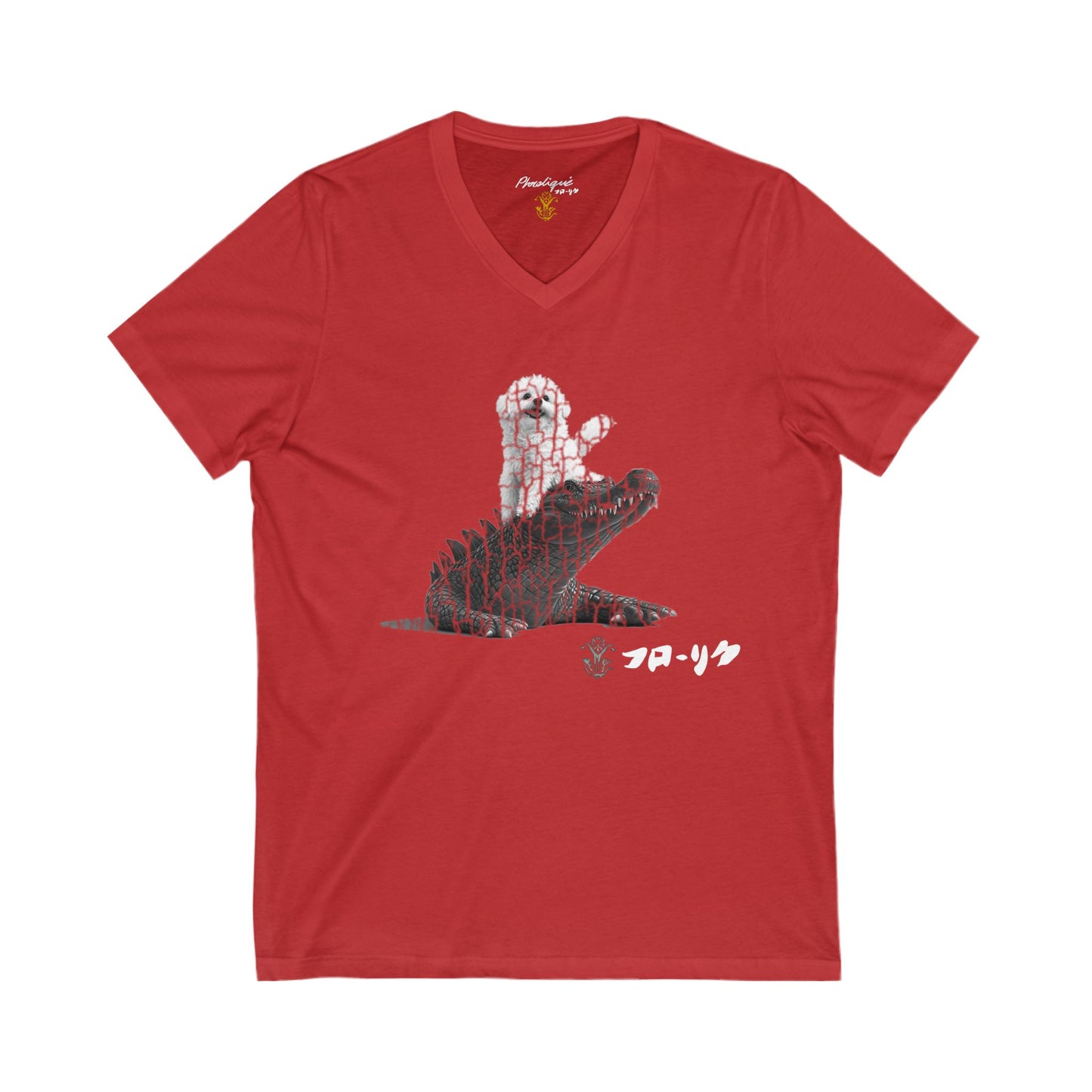 "Inu to Kurokodairu" Short Sleeve V-Neck - All Fits
