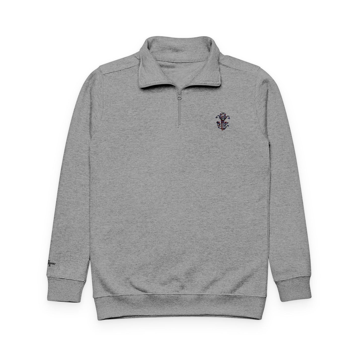 Embroidered “Plaid” Silphium Fleece Pullover - All Fits