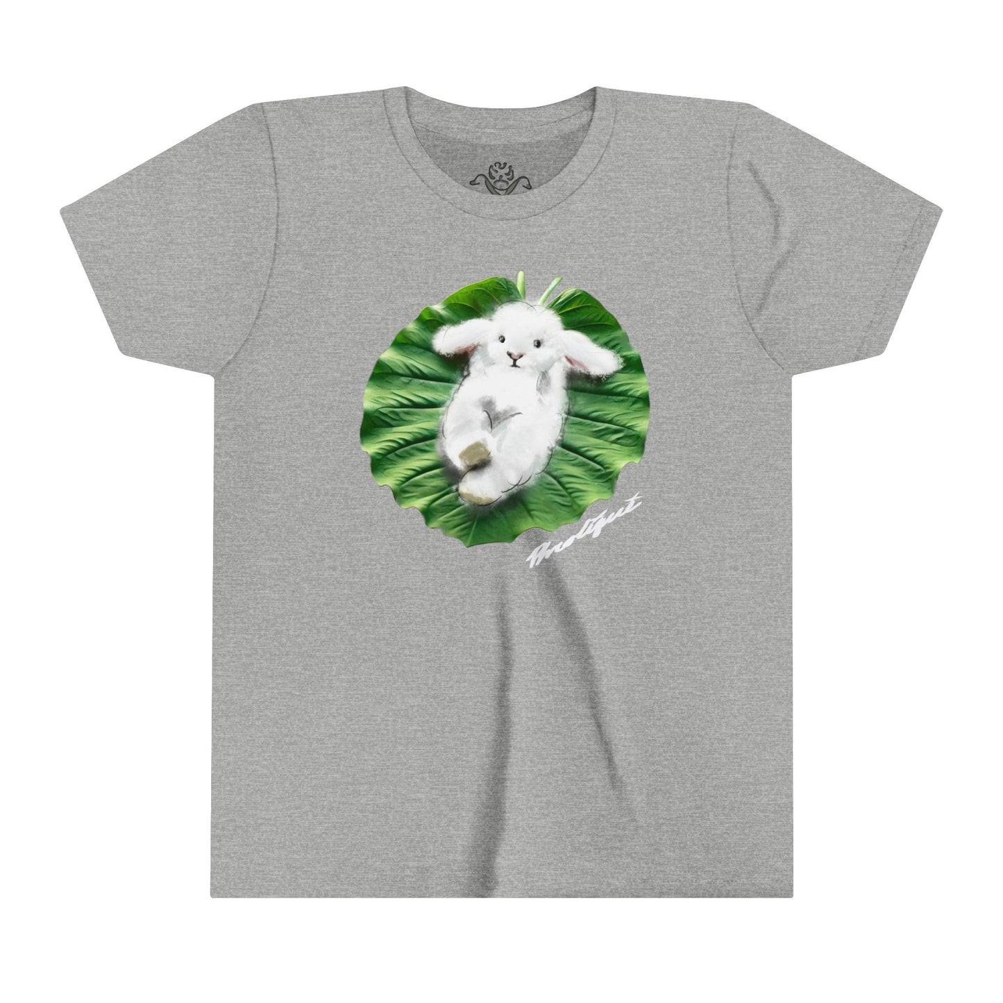 "Bunni on Leaf 9" Youth Short Sleeve T-Shirt