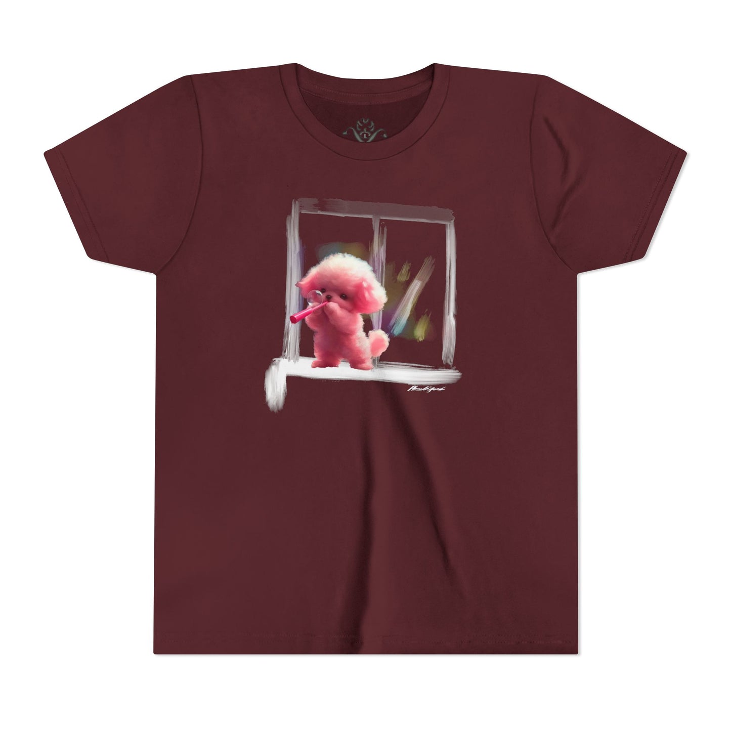 "Bubbles by the Window" Youth Short Sleeve T-Shirt