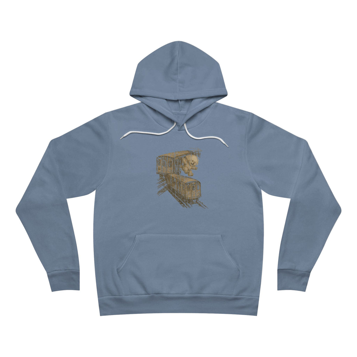 Unisex "Surfing Subways" Hoodie – Retro “Apollos” Graphic Pullover