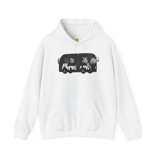 “Party Bus” Chic Bohemian Hooded Sweatshirt - All Fits