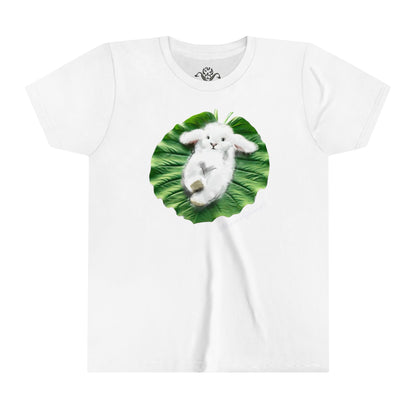 "Bunni on Leaf 9" Youth Short Sleeve T-Shirt