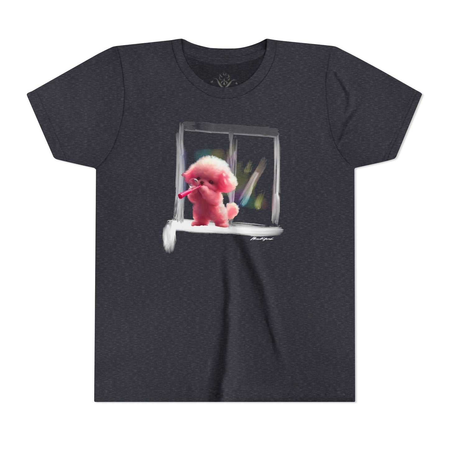 "Bubbles by the Window" Youth Short Sleeve T-Shirt