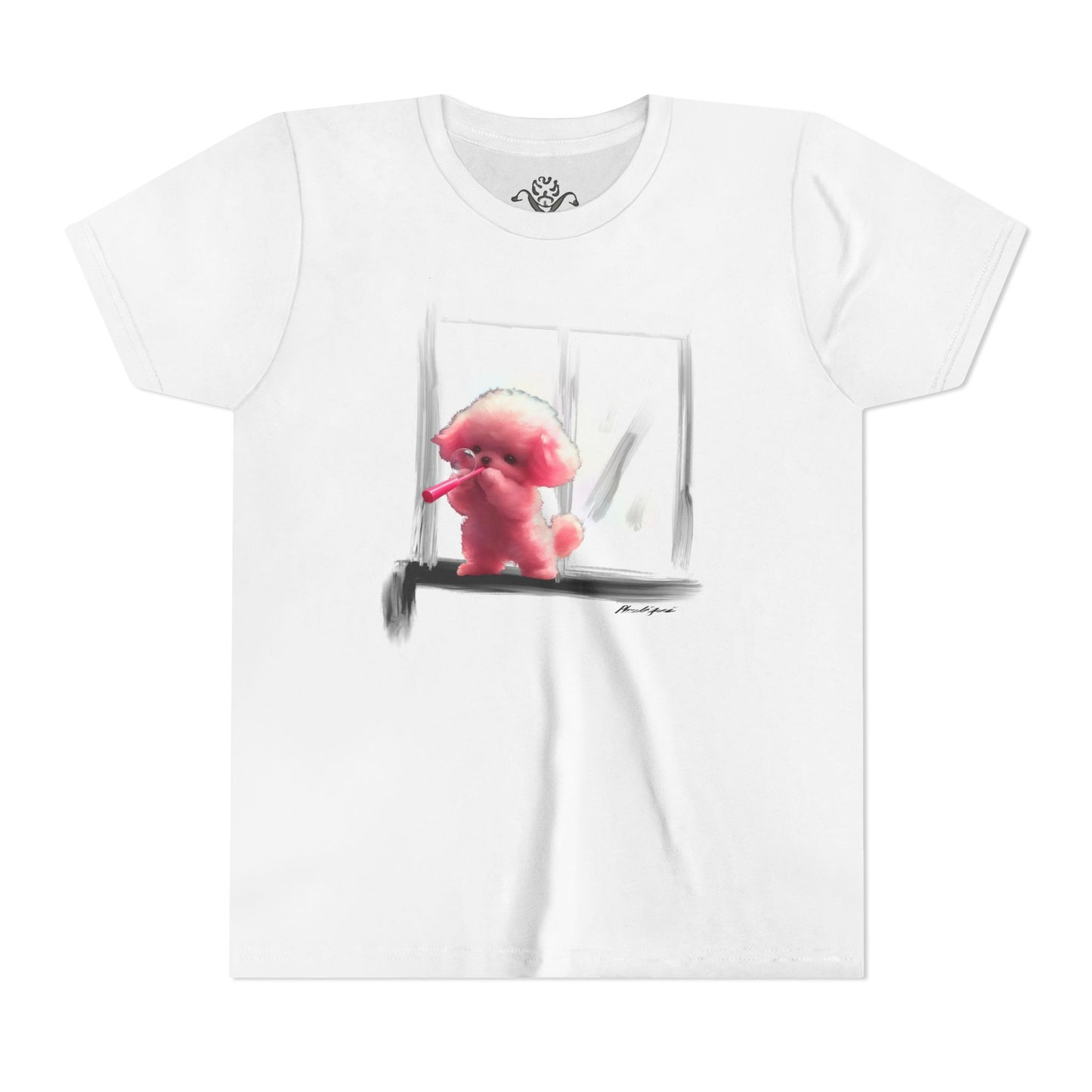 "Bubbles by the Window" Youth Short Sleeve T-Shirt