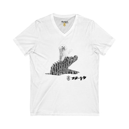 "Inu to Kurokodairu" Short Sleeve V-Neck - All Fits