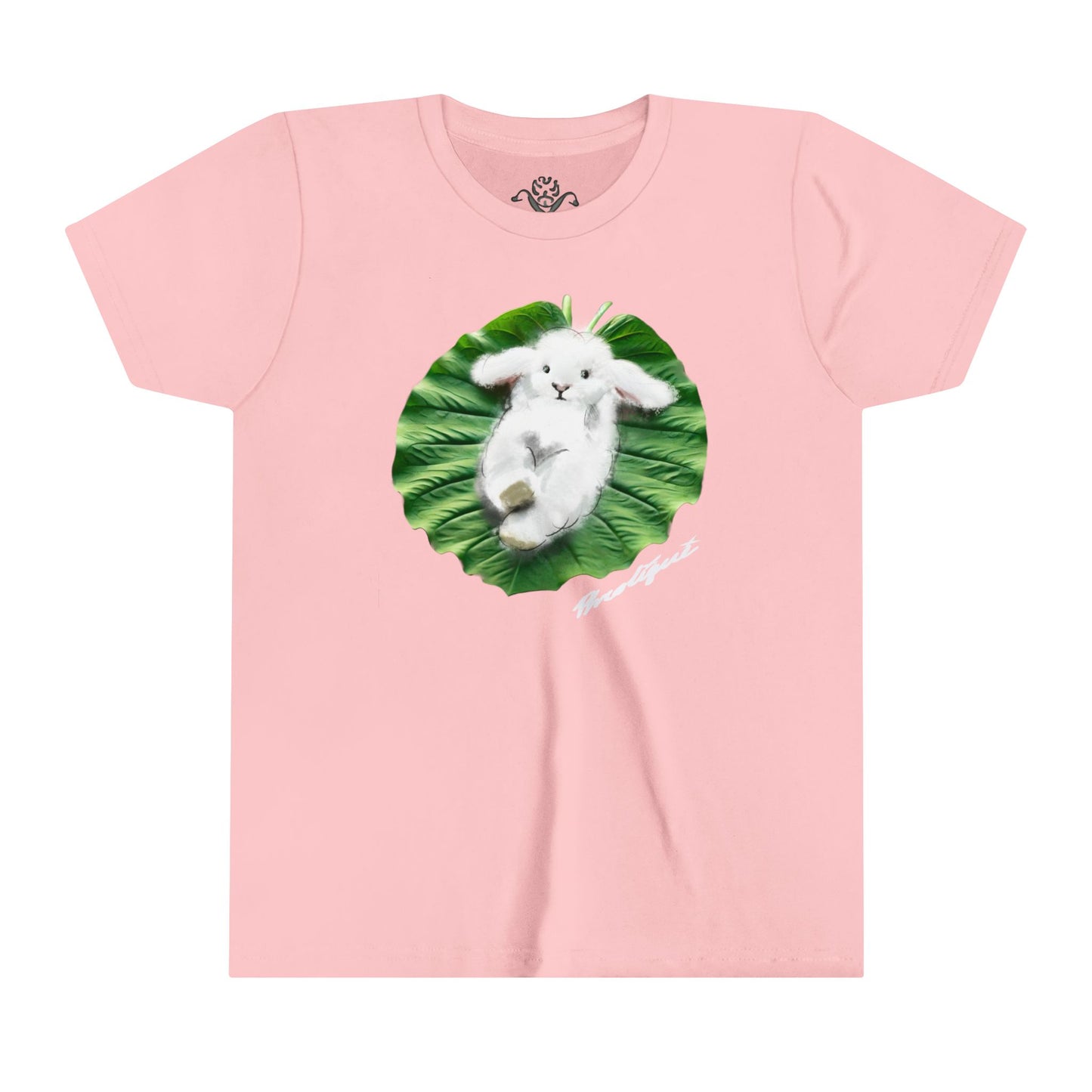 "Bunni on Leaf 9" Youth Short Sleeve T-Shirt