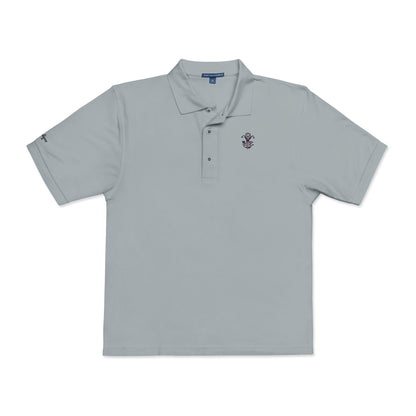 Embroidered "Plaid" Silphium Polo Shirt - Classic Style
