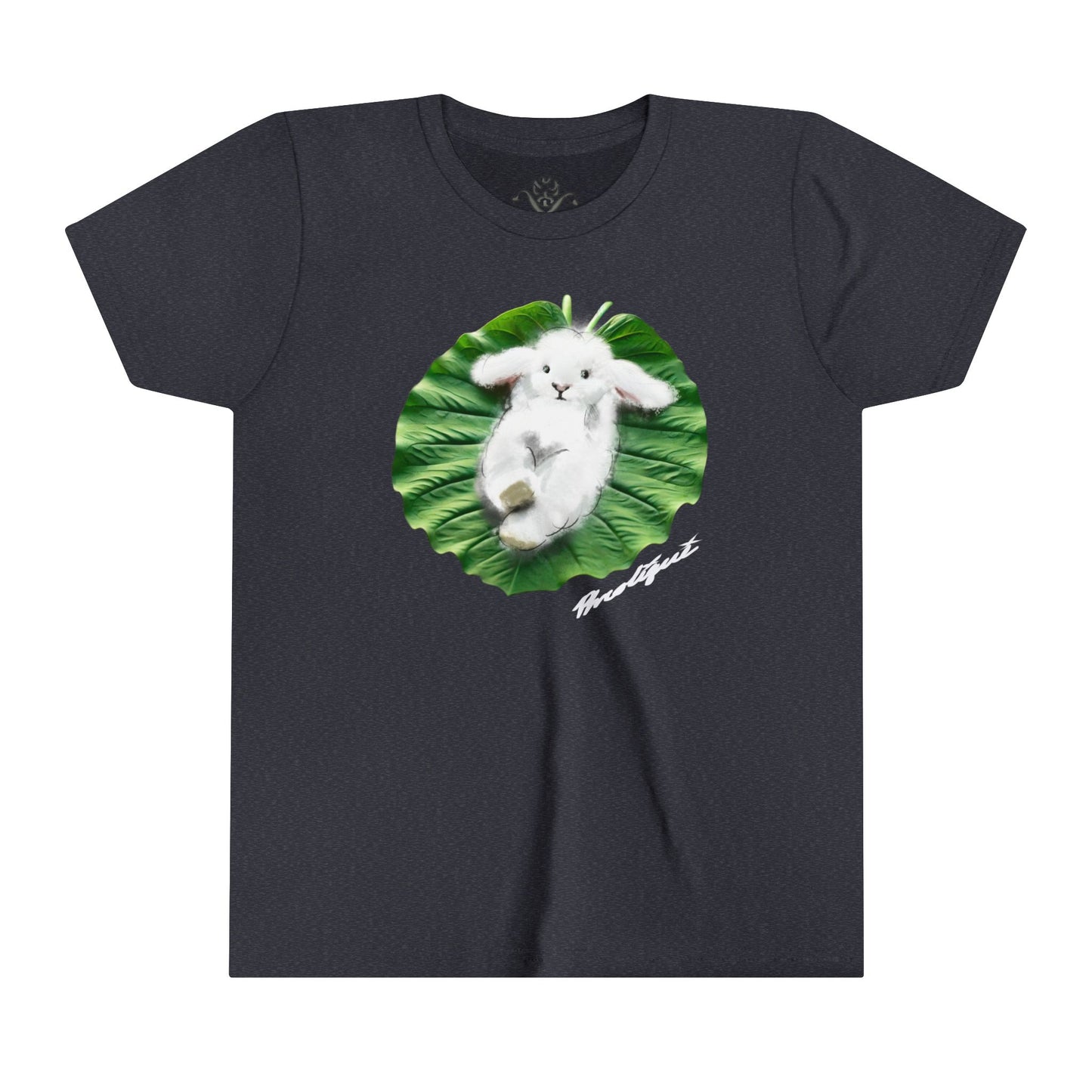 "Bunni on Leaf 9" Youth Short Sleeve T-Shirt