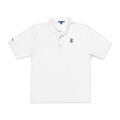 Embroidered "Wine" Silphium Polo Shirt - Classic Style
