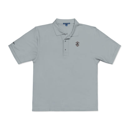 Embroidered "Wine" Silphium Polo Shirt - Classic Style