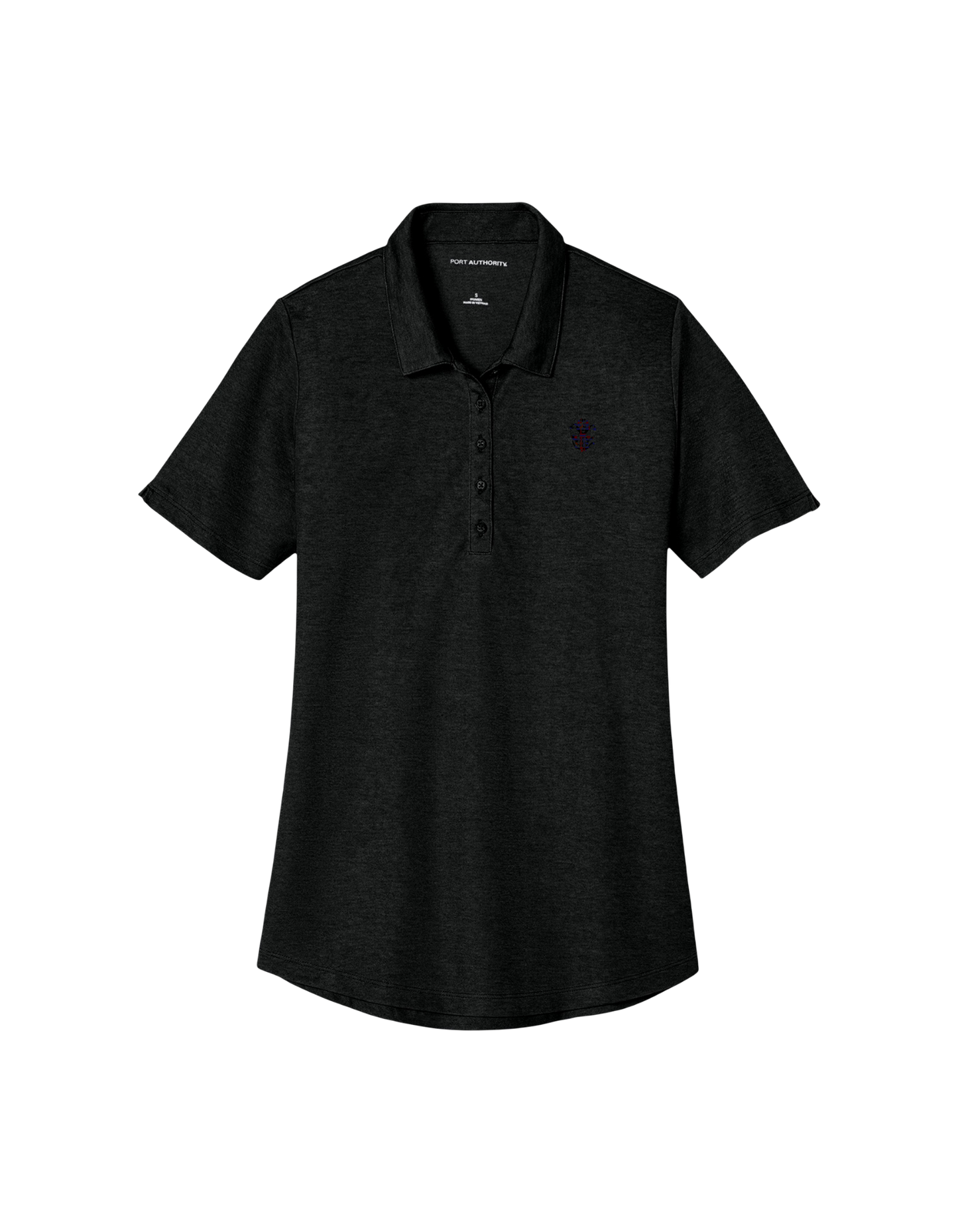 Embroidered "Plaid" Silphium Women's Polo Shirt - Fine Pique Blend Style