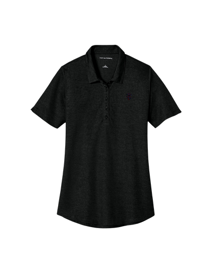 Embroidered "Plaid" Silphium Women's Polo Shirt - Fine Pique Blend Style