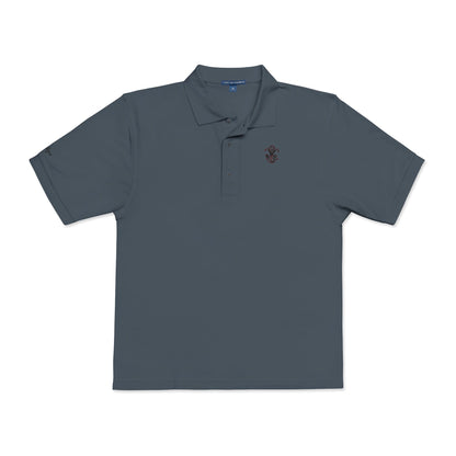 Embroidered "Wine" Silphium Polo Shirt - Classic Style