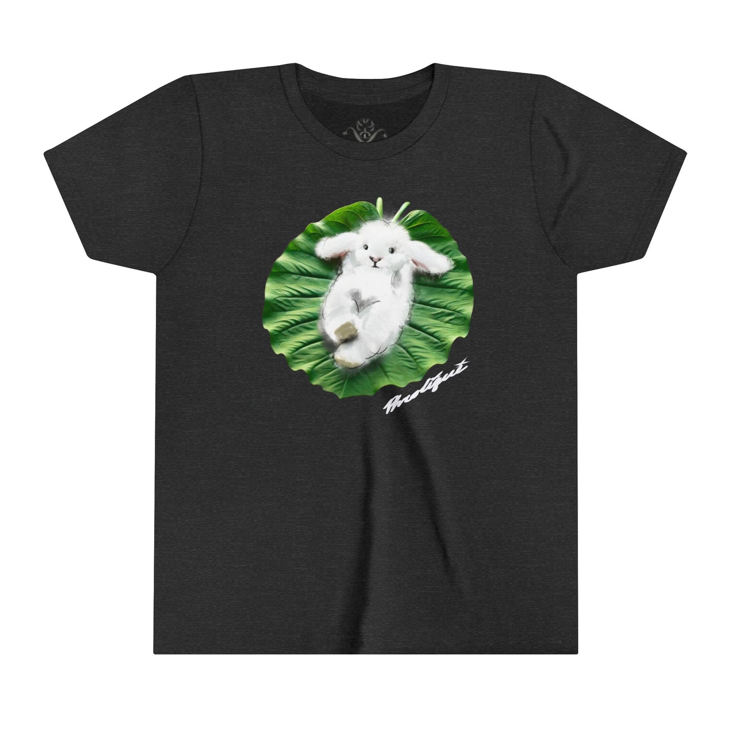 "Bunni on Leaf 9" Youth Short Sleeve T-Shirt