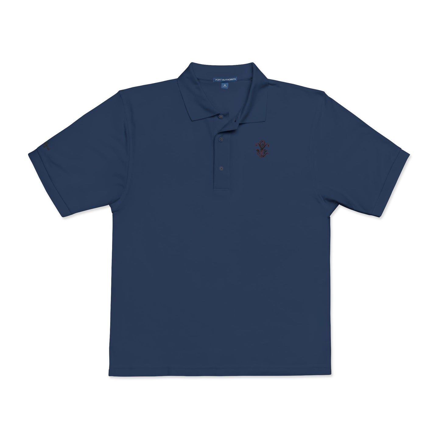 Embroidered "Wine" Silphium Polo Shirt - Classic Style