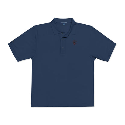 Embroidered "Wine" Silphium Polo Shirt - Classic Style