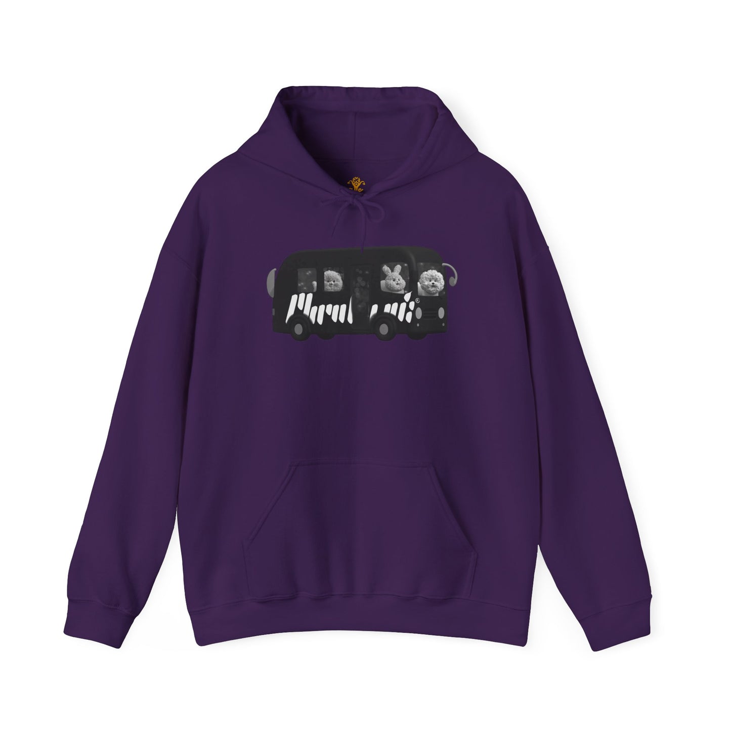 “Party Bus” Chic Bohemian Hooded Sweatshirt - All Fits