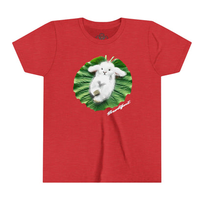 "Bunni on Leaf 9" Youth Short Sleeve T-Shirt