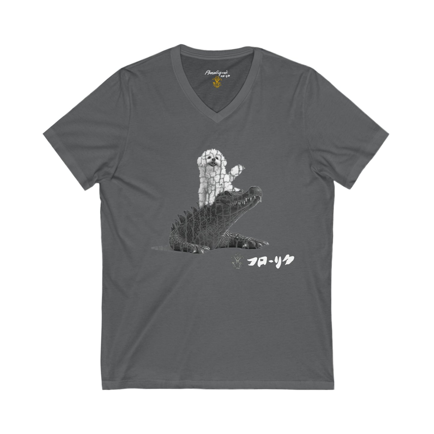 "Inu to Kurokodairu" Short Sleeve V-Neck - All Fits