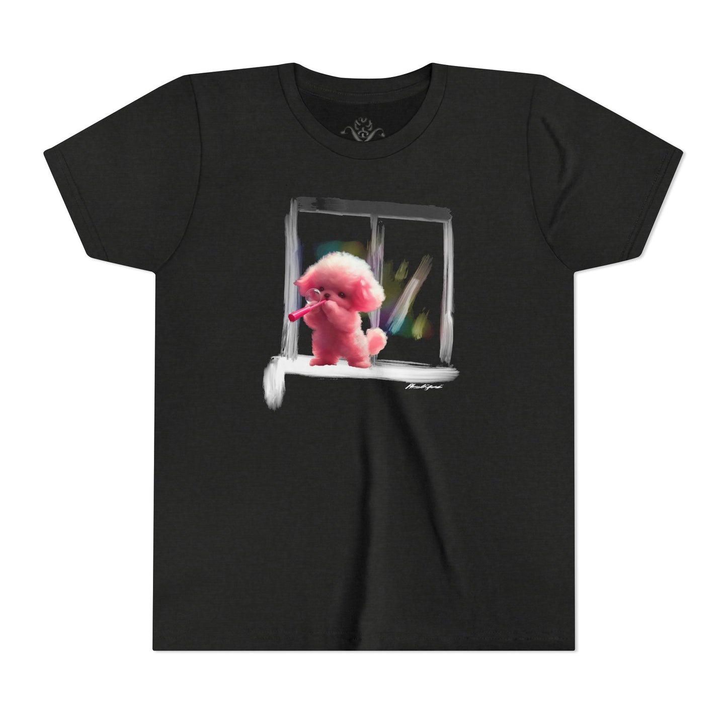 "Bubbles by the Window" Youth Short Sleeve T-Shirt