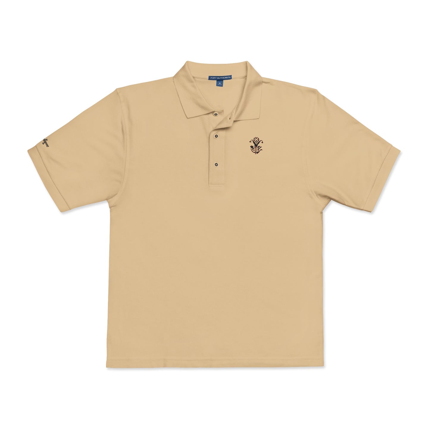 Embroidered "Wine" Silphium Polo Shirt - Classic Style
